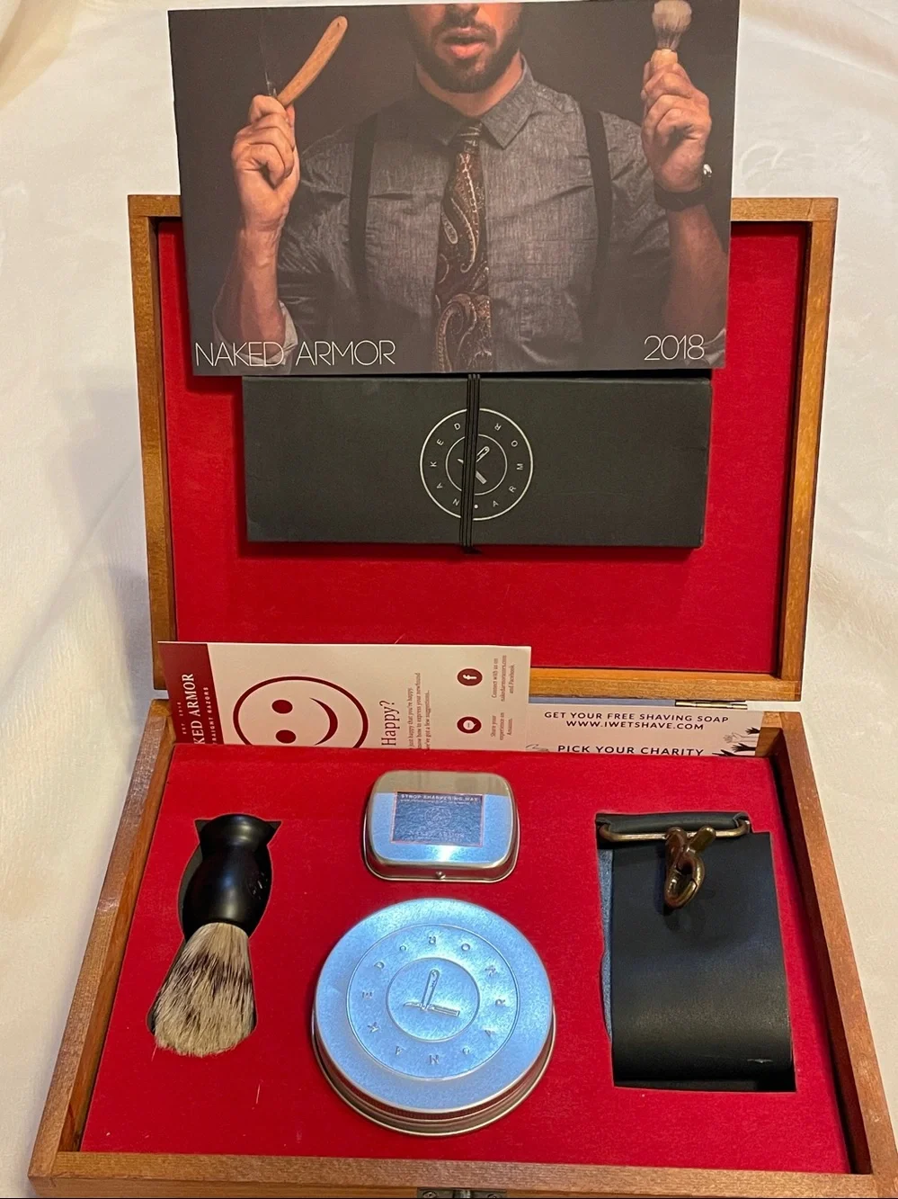 Naked Armor Solomon Straight Razor Kit 2018 NEW